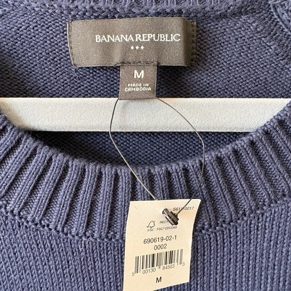 Banana Republic Men's Crewneck Sweater Navy Blue